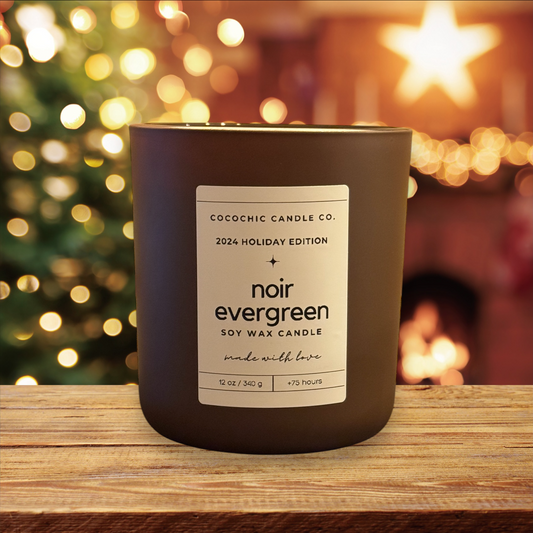 Noir Evergreen 12 oz Candle - Holiday Limited Edition