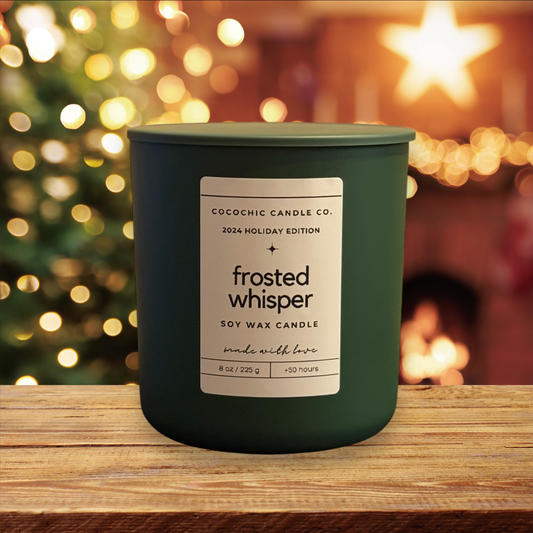 Frosted Whisper 8 oz Candle - Holiday Limited Edition